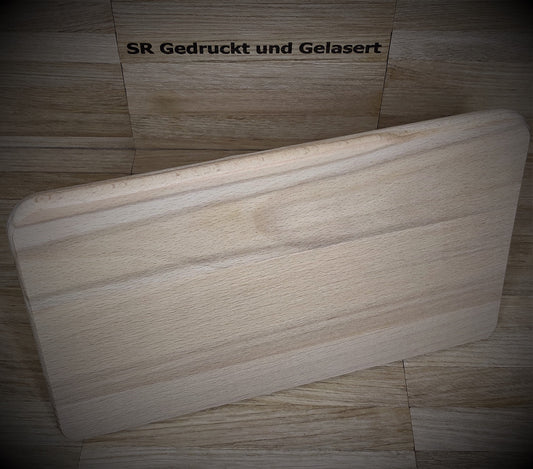 Frühstücksbrettchen Schneidebrett Vesper Brett 23 x 15 x 1 cm Buche mit Wunschgravur personalisiert Individuell perfektes Geschenk Geschenk