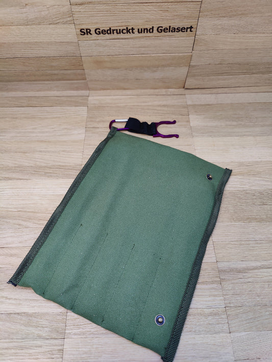 Reisebesteck Campingbesteck aus Bambus 8-teilig mit Stofftasche und Karabiner Wunschgravur individuelles Geschenk Geschenkidee Geschenk