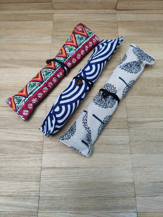 Reisebesteck Campingbesteck aus Bambus 8-teilig mit Stofftasche Wunschgravur individuelles Geschenk Geschenkidee Geschenk