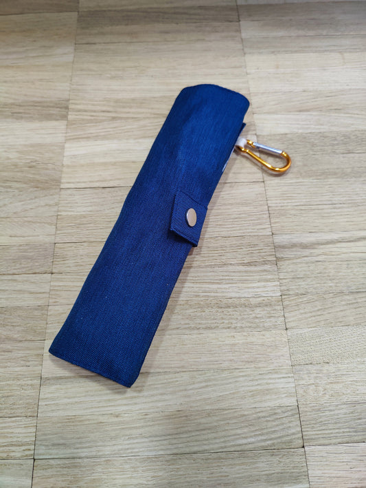 Reisebesteck Campingbesteck aus Bambus 8-teilig mit Stofftasche und Karabiner Wunschgravur individuelles Geschenk Geschenkidee Geschenk