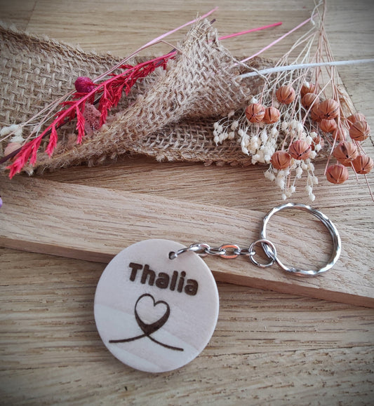 Schlüsselanhänger Baby zur Geburt mit Geburtsdaten Holz 35 mm mit Wunschgravur ideales Geschenk Personalisiert Geschenkidee Geschenk