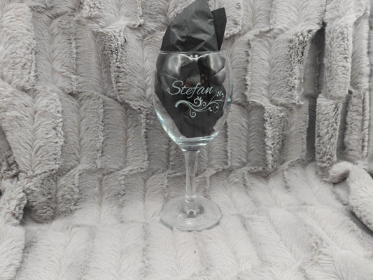 Weinglas mit Gravur personalisiert Glas Trinkglas 250ml mit individueller Gravur