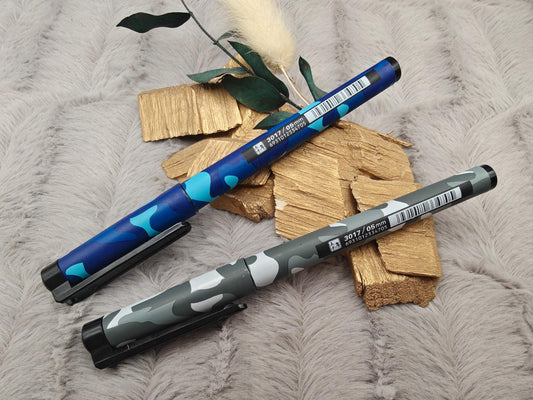 Gelschreiber personalisiert Camouflage Muster mit Gravur Kuli abnehmbare Kappe Stift Gastgeschenk Geschenk Kugelschreiber