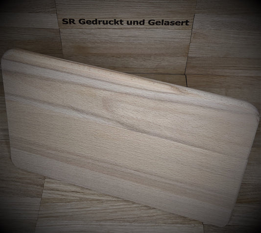 Frühstücksbrettchen Schneidebrett Vesper Brett 23 x 15 x 1 cm Buche mit Wunschgravur personalisiert Individuell perfektes Geschenk  Geschenk