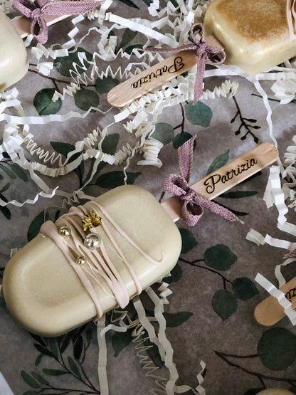 20 Eisstiele Cakesicles Cake Pops Kuchen am Stiel aus Holz 11 x 1 cm mit Wunschgravur ideal für Partys, Eis, Kuchendeko usw.  Geschenk