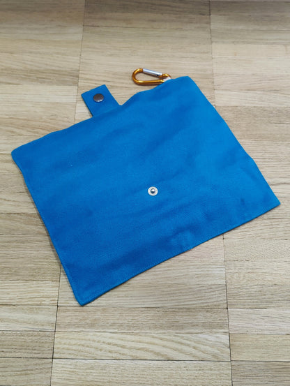 Reisebesteck Campingbesteck aus Bambus 8-teilig mit Stofftasche und Karabiner Wunschgravur individuelles Geschenk Geschenkidee Geschenk