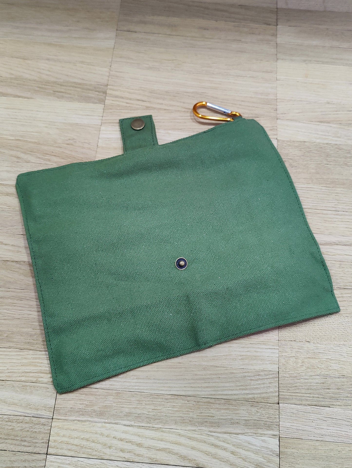 Reisebesteck Campingbesteck aus Bambus 8-teilig mit Stofftasche und Karabiner Wunschgravur individuelles Geschenk Geschenkidee Geschenk