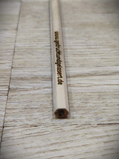 Personalisierter Bleistift mit Gravur | Gastgeschenk Hochzeit & Kommunion | Platzkarte Alternative | Bleistift mit Namen für Schultüte
