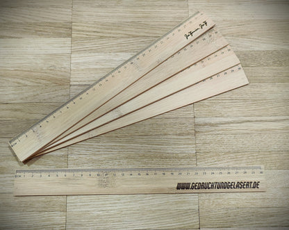Personalisiertes Lineal aus Bambus 30 cm mit Gravur | Holzlineal mit Name | Geschenk zur Einschulung & Studium | Büro-Accessoire