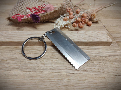 Schlüsselanhänger Lineal Werkzeug DIY Heimwerken Edelstahl mit Gravur  Geschenk