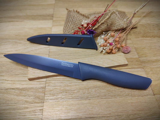 Allzweckmesser Messer Küchenmesser mit individueller Gravur 12,5 cm Klinge 2 Farben zur Wahl  Geschenk