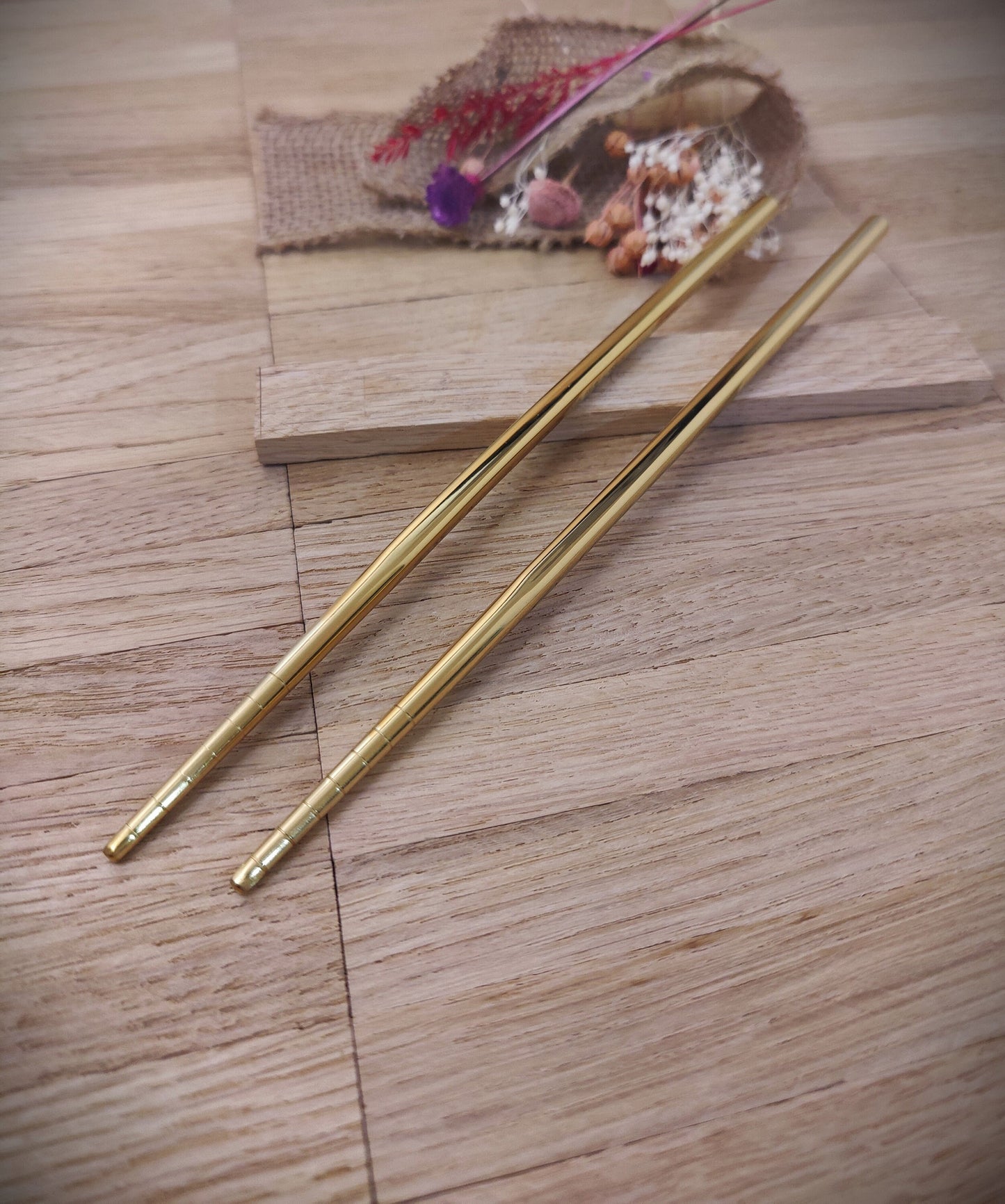 1 Paar Chopsticks 2 Stück Chinesische Stäbchen Edelstahl mit Gravur Wunschgravur 20,5 cm versch. Farben Geschenk