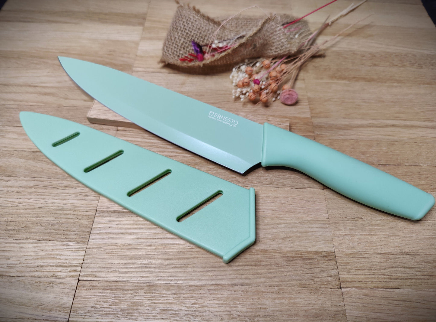Kochmesser Messer Küchenmesser mit individueller Gravur 20 cm Klinge 3 Farben zur Wahl  Geschenk