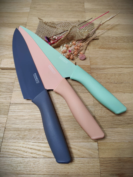 Kochmesser Messer Küchenmesser mit individueller Gravur 20 cm Klinge 3 Farben zur Wahl  Geschenk