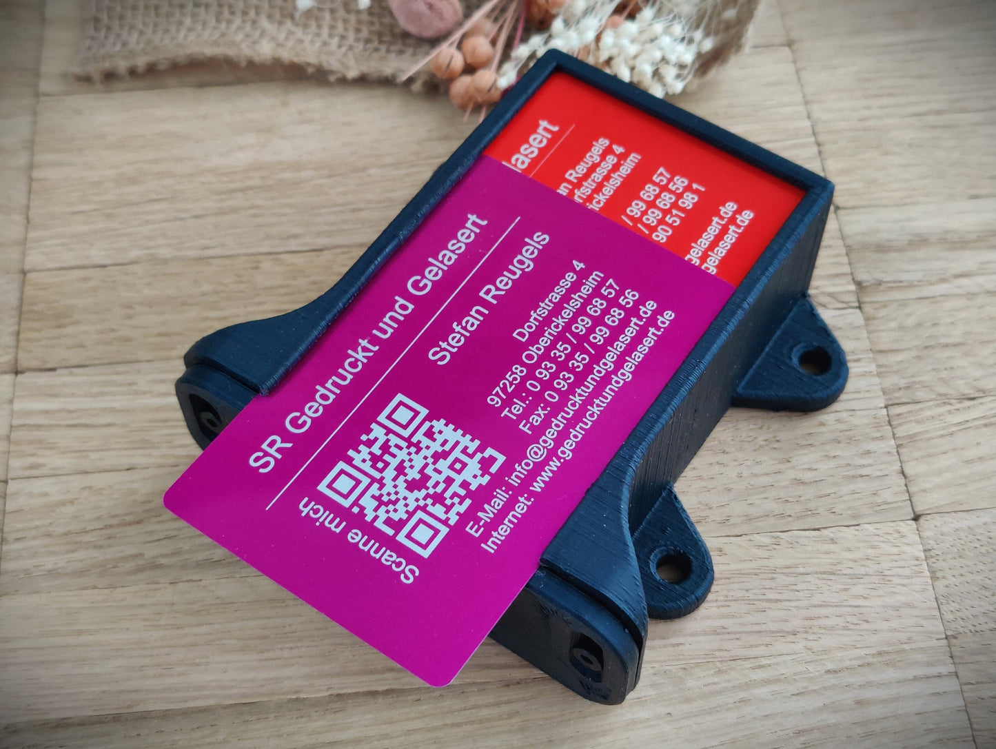 Magazin Visitenkarten Aluminium Jig für Faserlaser Geschenk