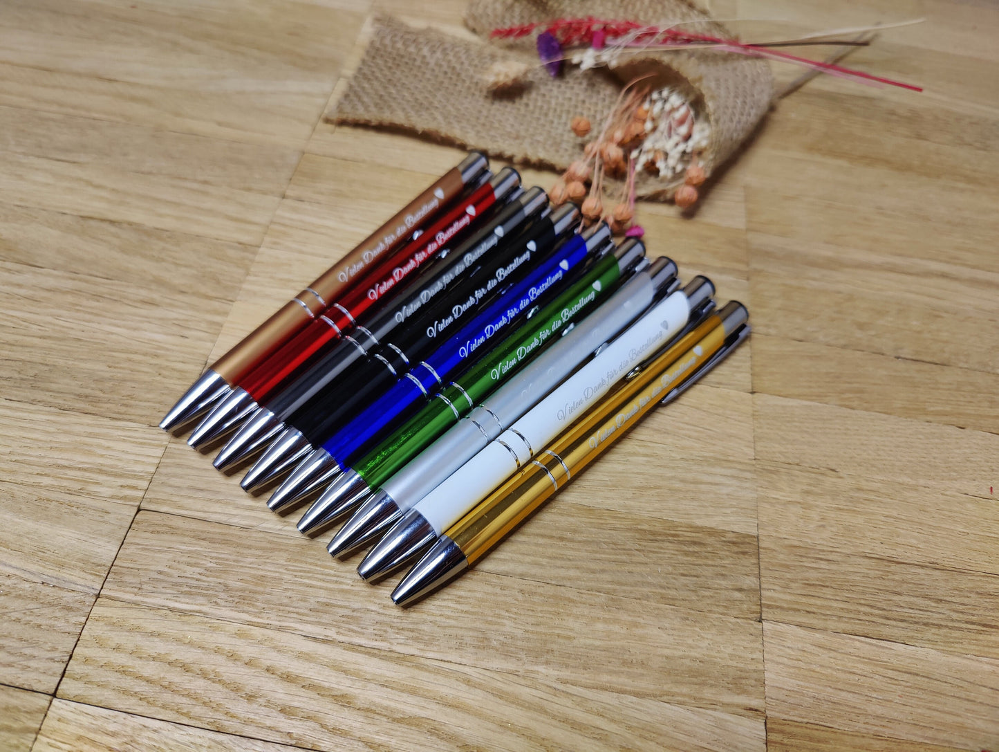 Kugelschreiber personalisiert Aluminium silber mit individueller Gravur Gastgeschenk Geschenk
