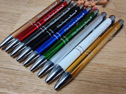 Kugelschreiber personalisiert Aluminium schwarz mit individueller Gravur Gastgeschenk Geschenk