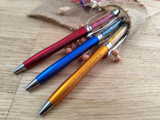 2 in 1 Kugelschreiber personalisiert mit Touchpen individueller Gravur Gastgeschenk Geschenk 3 Farben zur Wahl