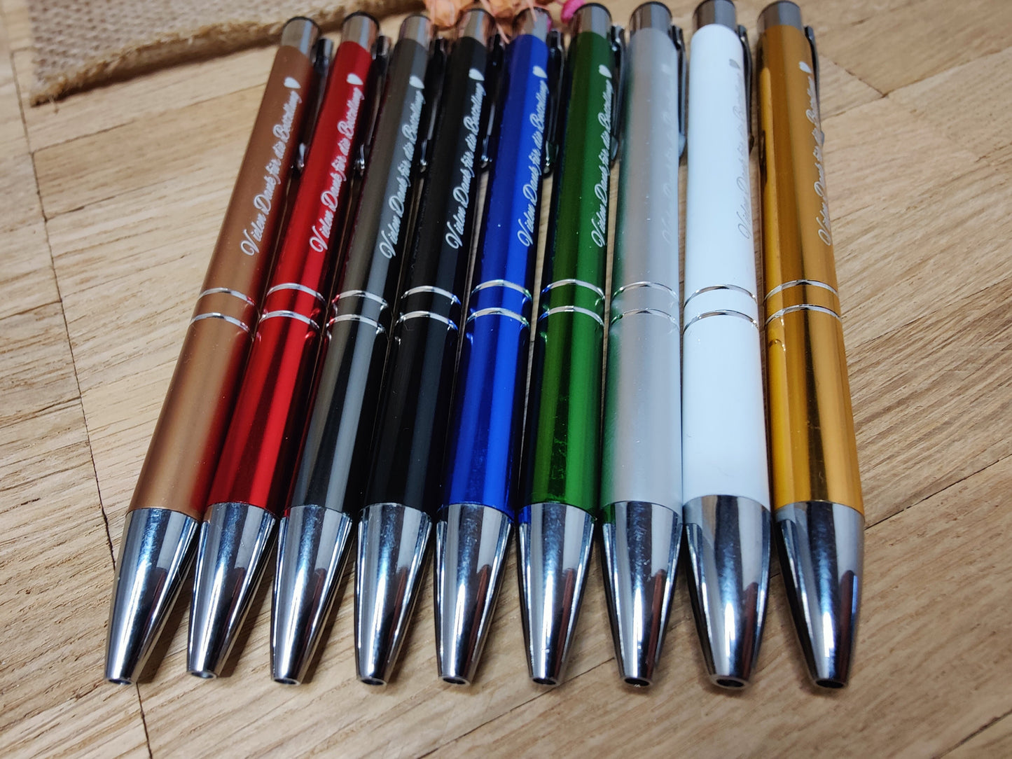 Kugelschreiber personalisiert Aluminium gunmetal grau mit individueller Gravur Gastgeschenk Geschenk