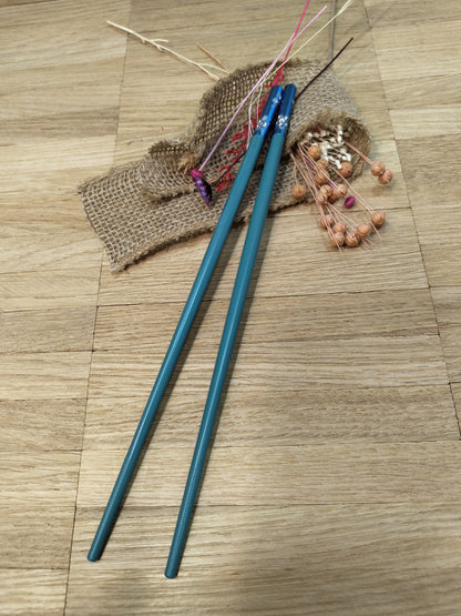 1 Paar Chopsticks Glasfaser mit Motiv 5 Farben zur Wahl Chinesische Stäbchen mit Wunschgravur 24 cm Geschenk