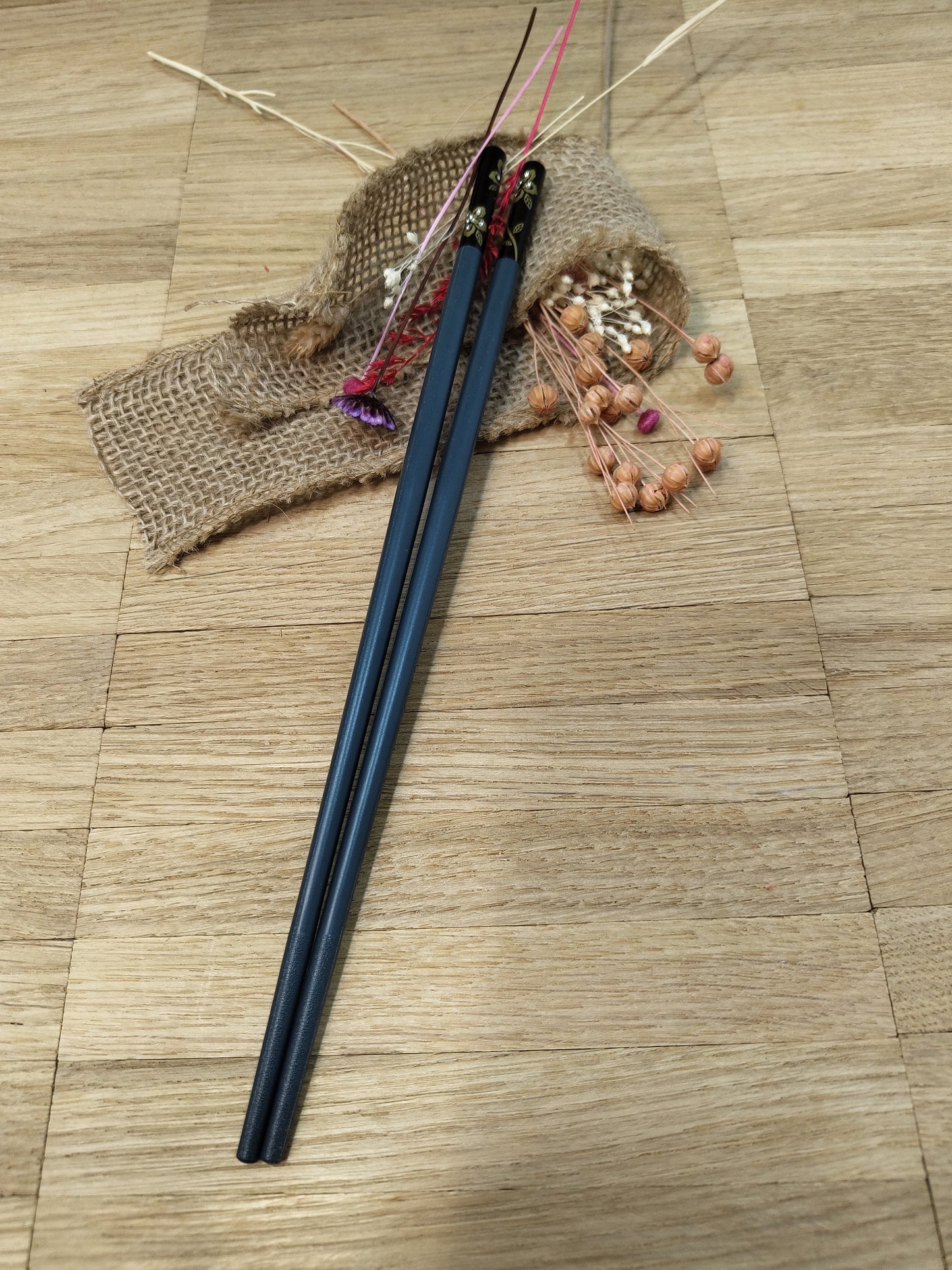 1 Paar Chopsticks Glasfaser mit Motiv 5 Farben zur Wahl Chinesische Stäbchen mit Wunschgravur 24 cm Geschenk