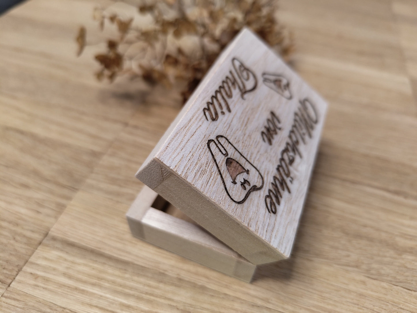 Milchzahndose personalisiert Truhe Box aus Holz mit Wunschgravur individuelles Geschenk Geschenkidee Geschenk