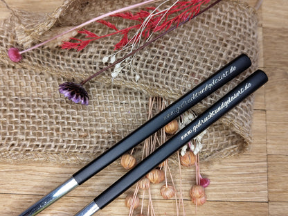 1 Paar Chopsticks Essstäbchen Edelstahl Sushi 5 Farben zur Wahl Chinesische Stäbchen mit Wunschgravur 23 cm Geschenk