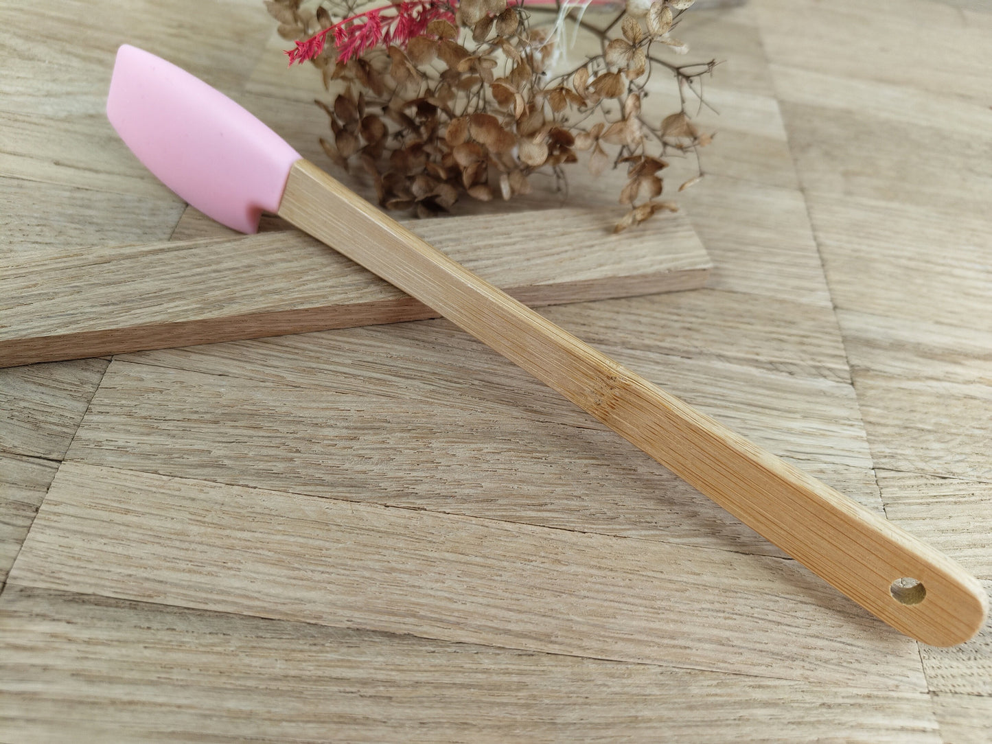 Teigschaber Silikonschaber personalisiert rosa  backen, kochen uvm. ca. 21 cm lang mit Wunschgravur personalisiert