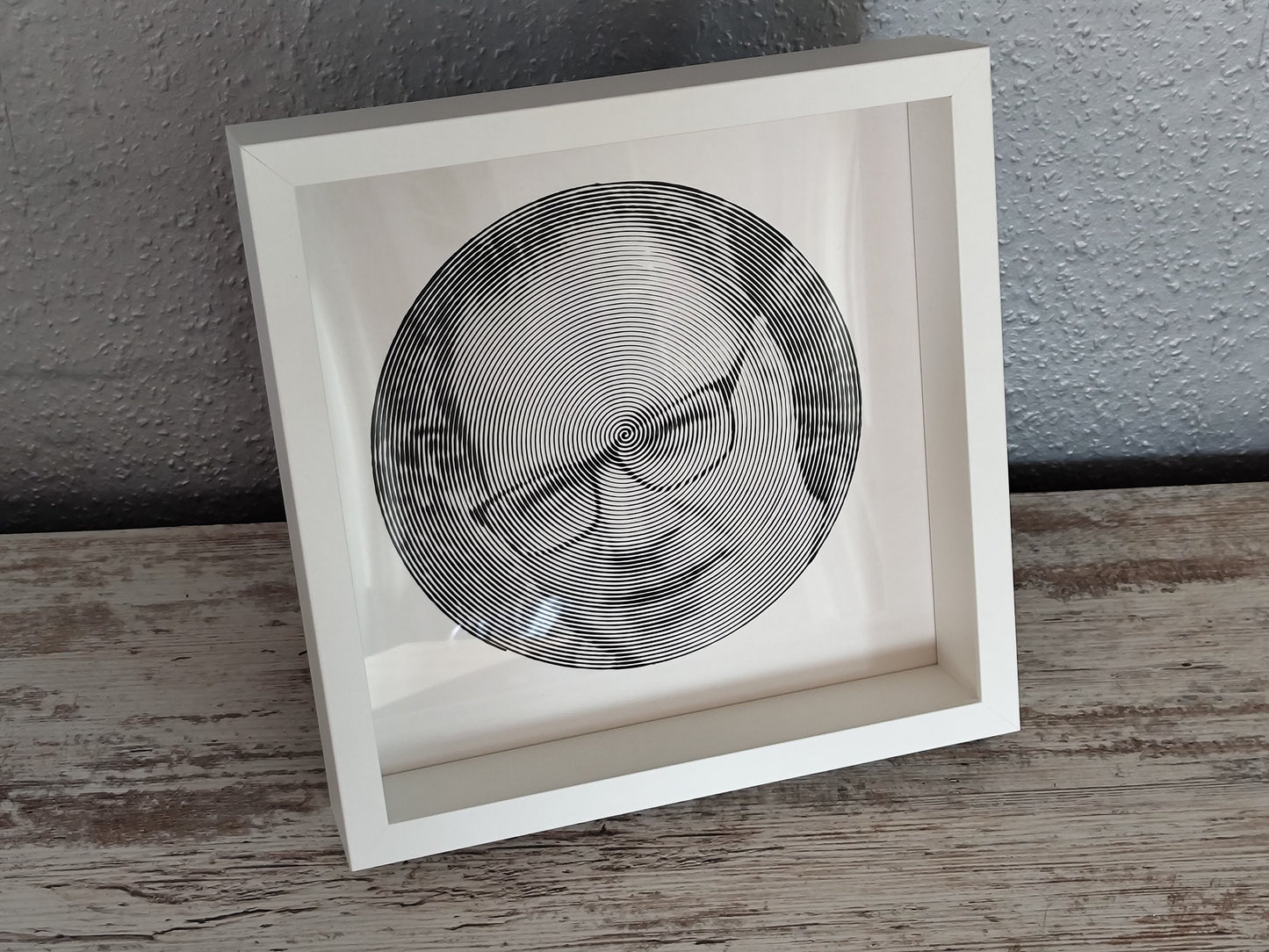 Spiralbild personalisiert inkl. Rahmen Foto Geschenk Geschenkidee