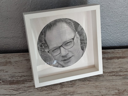 Spiralbild personalisiert inkl. Rahmen Foto Geschenk Geschenkidee