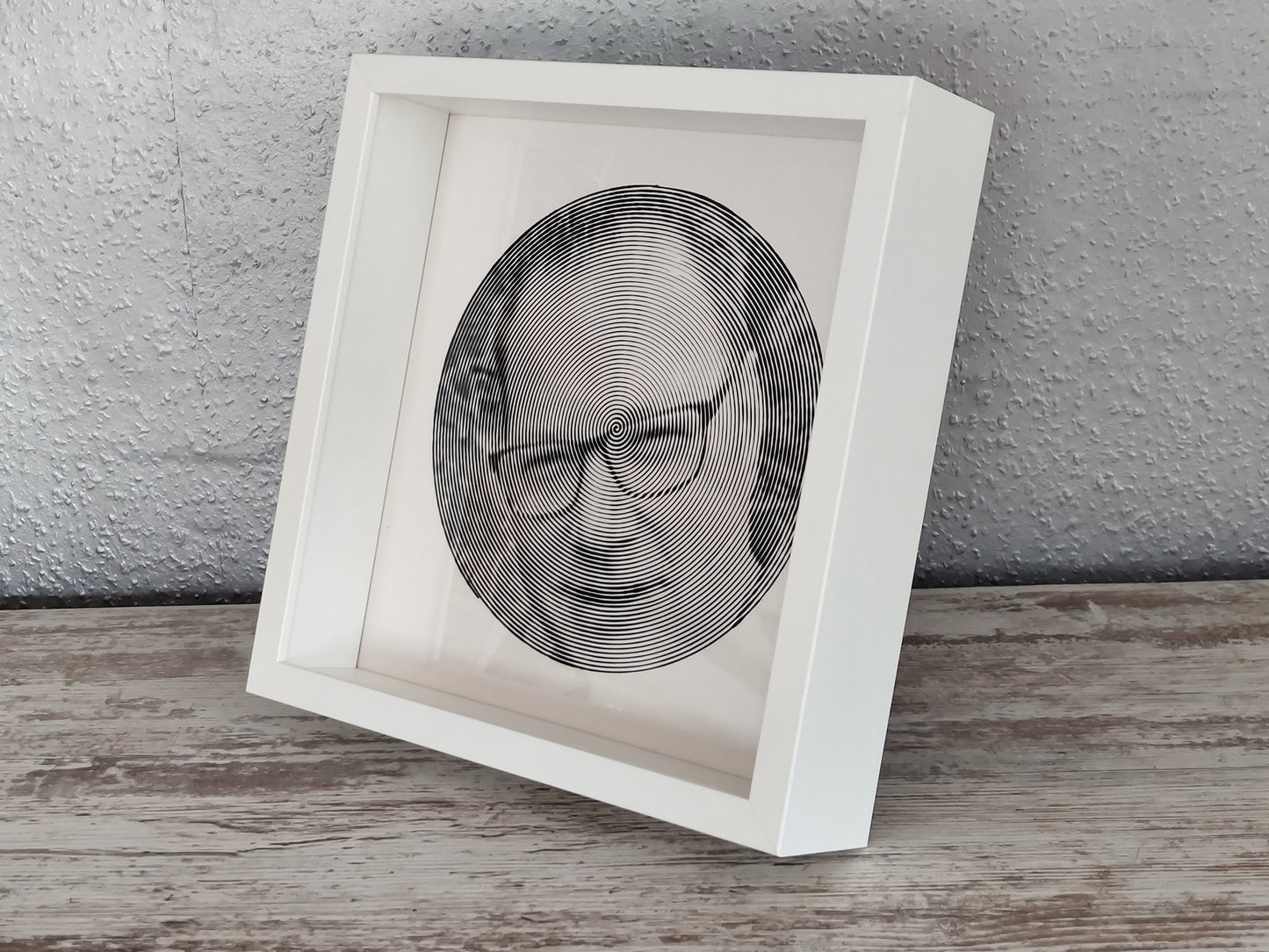Spiralbild personalisiert inkl. Rahmen Foto Geschenk Geschenkidee
