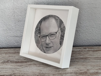 Spiralbild personalisiert inkl. Rahmen Foto Geschenk Geschenkidee