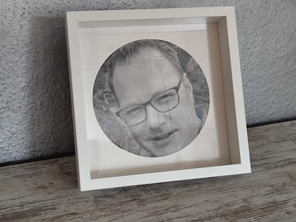 Spiralbild personalisiert inkl. Rahmen Foto Geschenk Geschenkidee
