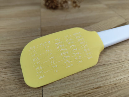 Teigschaber Silikonspatel Life is Short Eat a Cupcake gelb backen, kochen ca. 25 cm lang mit Wunschgravur personalisiert Geschenk