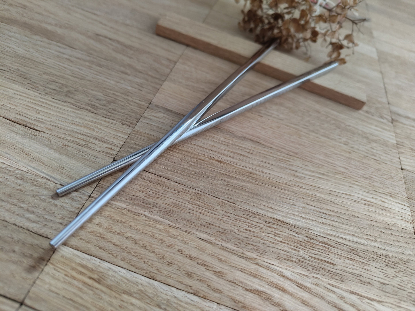 1 Paar Essstäbchen 2 Stück Chinesische Stäbchen Chopsticks Edelstahl mit Gravur Wunschgravur 21cm Sushi