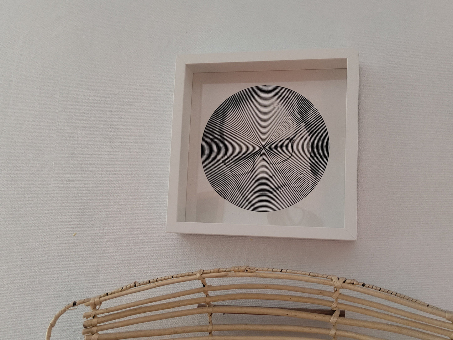 Spiralbild personalisiert inkl. Rahmen Foto Geschenk Geschenkidee