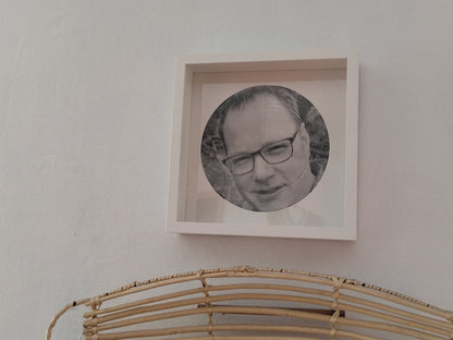 Spiralbild personalisiert inkl. Rahmen Foto Geschenk Geschenkidee