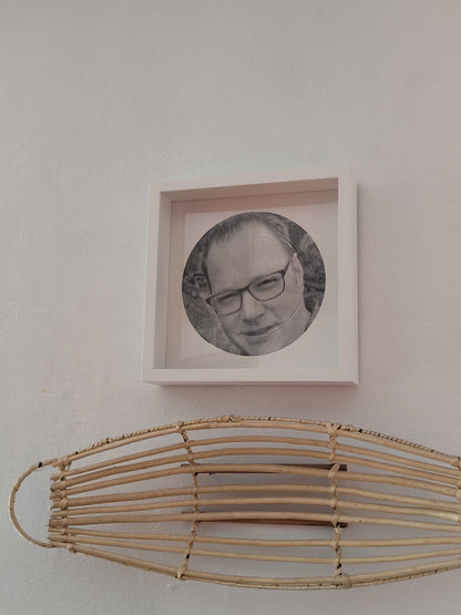 Spiralbild personalisiert inkl. Rahmen Foto Geschenk Geschenkidee