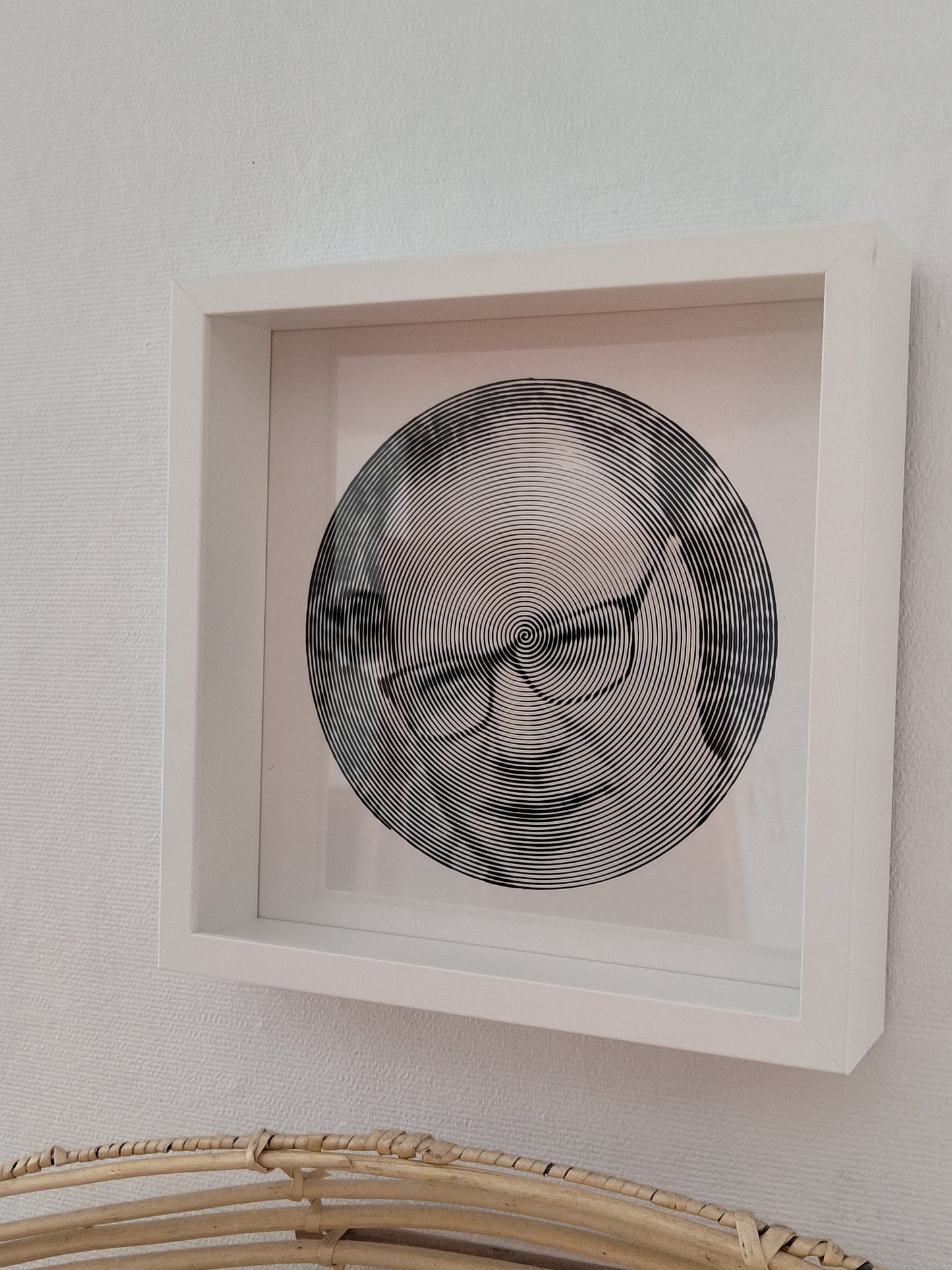 Spiralbild personalisiert inkl. Rahmen Foto Geschenk Geschenkidee