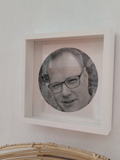 Spiralbild personalisiert inkl. Rahmen Foto Geschenk Geschenkidee
