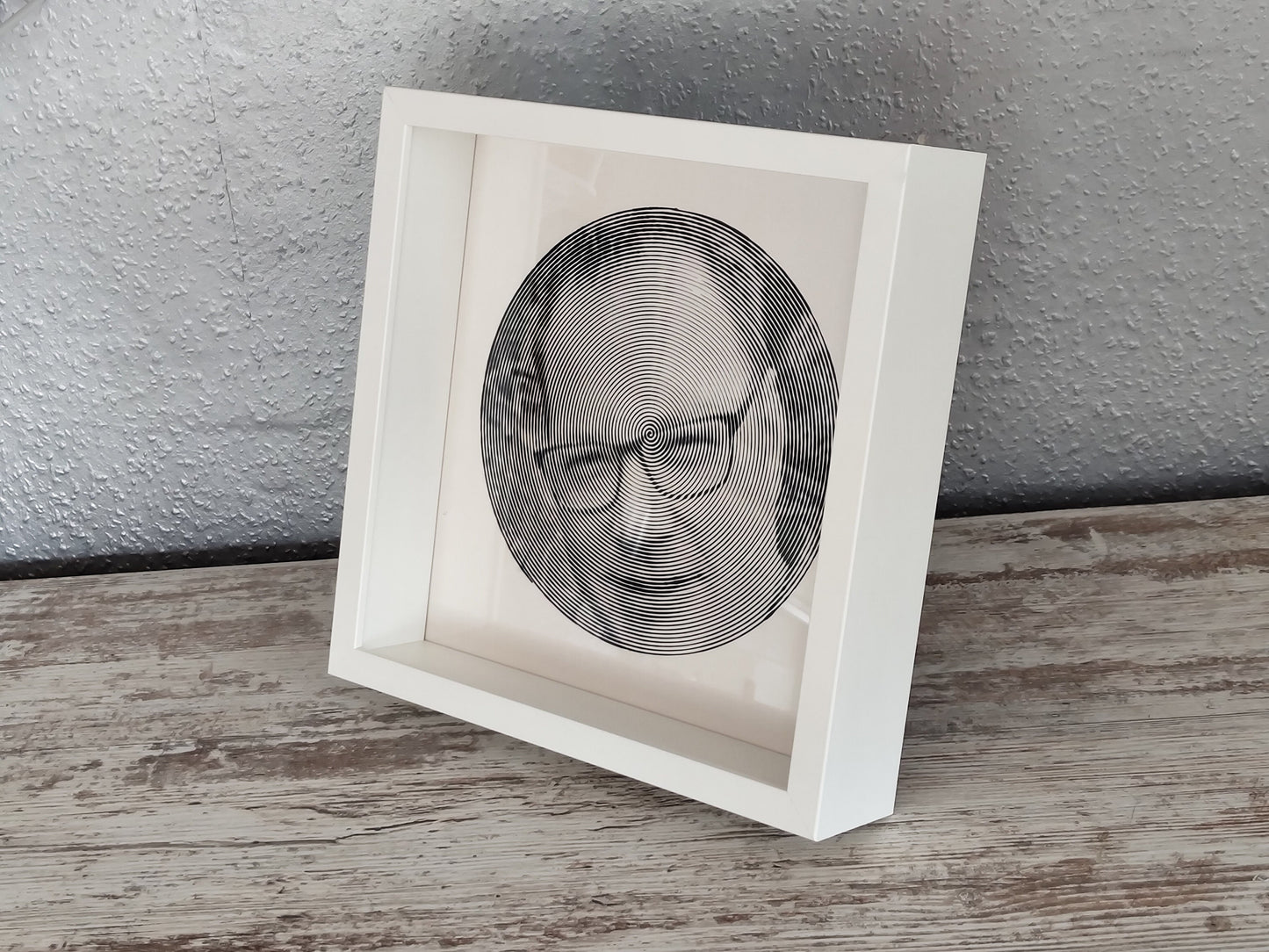 Spiralbild personalisiert inkl. Rahmen Foto Geschenk Geschenkidee