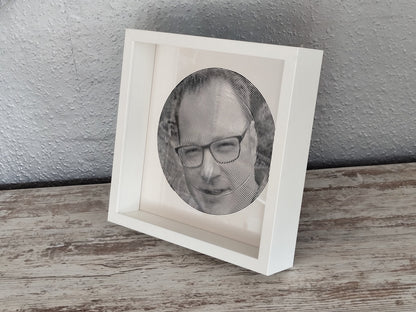Spiralbild personalisiert inkl. Rahmen Foto Geschenk Geschenkidee