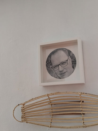 Spiralbild personalisiert inkl. Rahmen Foto Geschenk Geschenkidee