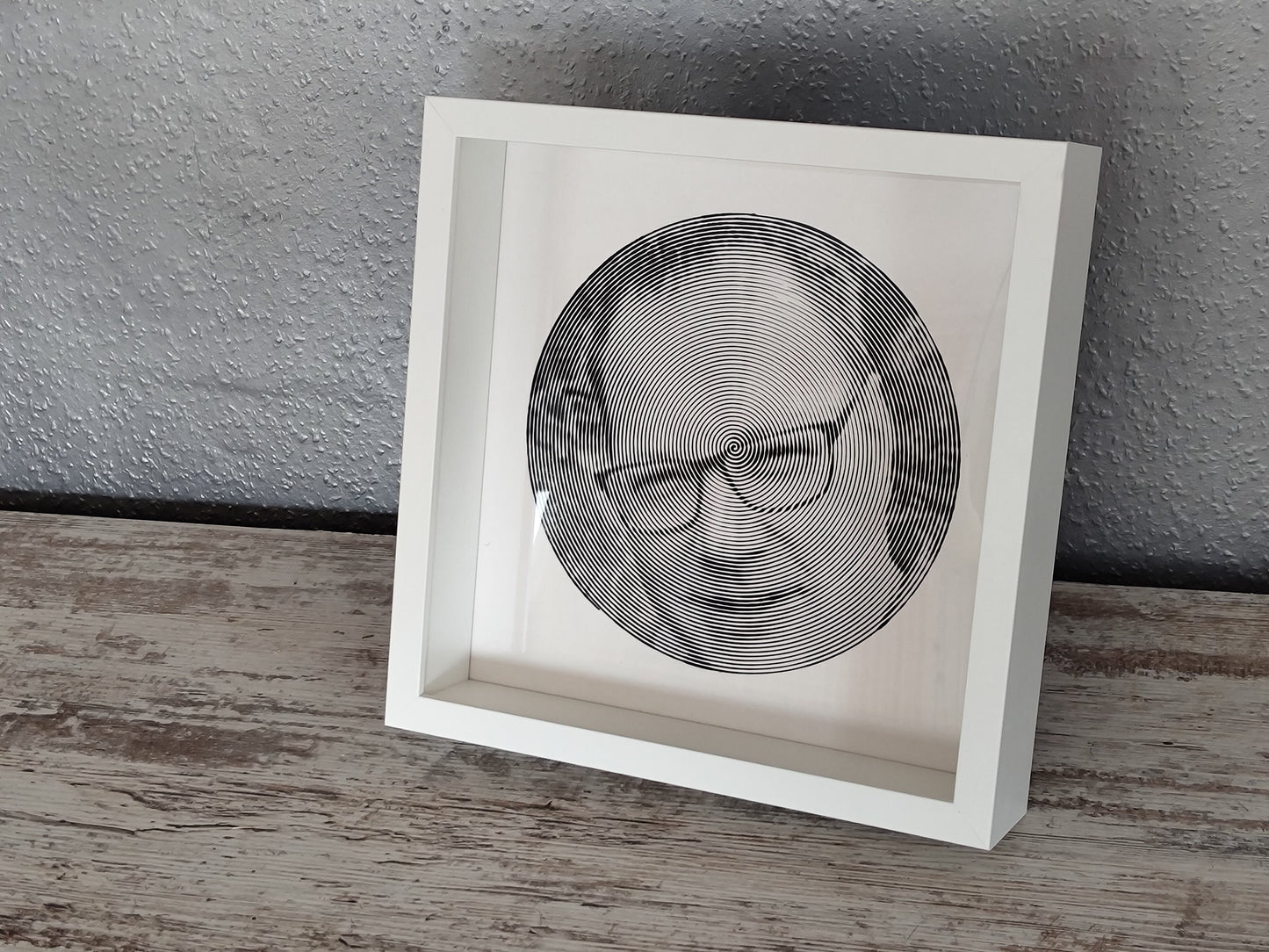 Spiralbild personalisiert inkl. Rahmen Foto Geschenk Geschenkidee