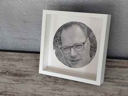 Spiralbild personalisiert inkl. Rahmen Foto Geschenk Geschenkidee