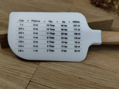 Teigschaber Silikonspatel Herz Kreis Kreuz Liebe  backen kochen personalisiert ca. 33 cm lang mit Wunschgravur Geschenk Küchenhelfer