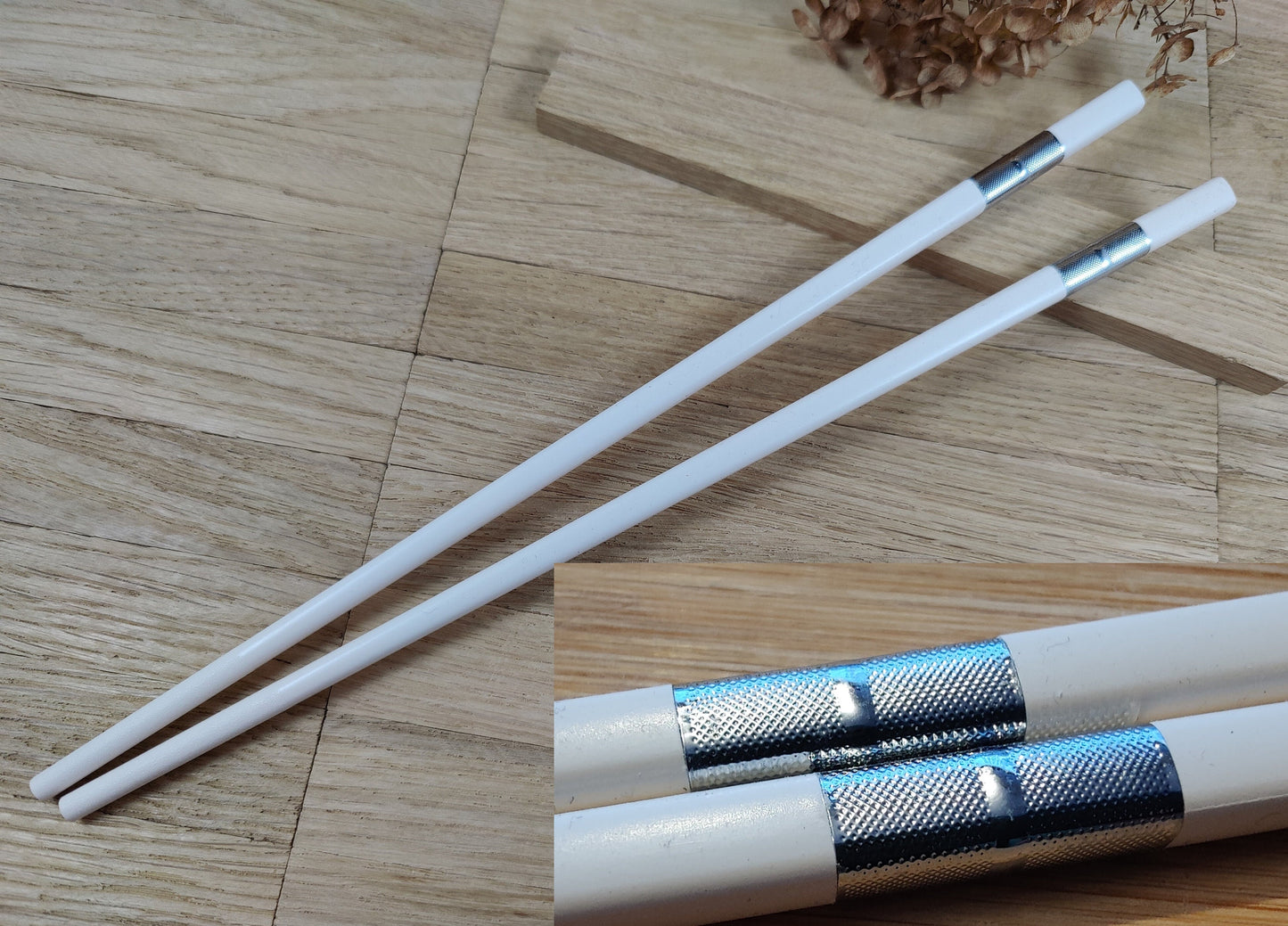 Chopsticks personalisiert weiß mit Verzierungen 5 Modelle zur Wahl Chinesische Stäbchen mit Wunschgravur 24 cm Geschenk