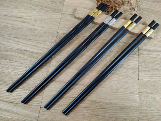 Chopsticks personalisiert schwarz mit Verzierungen 5 Modelle zur Wahl Chinesische Stäbchen mit Wunschgravur 24 cm Geschenk