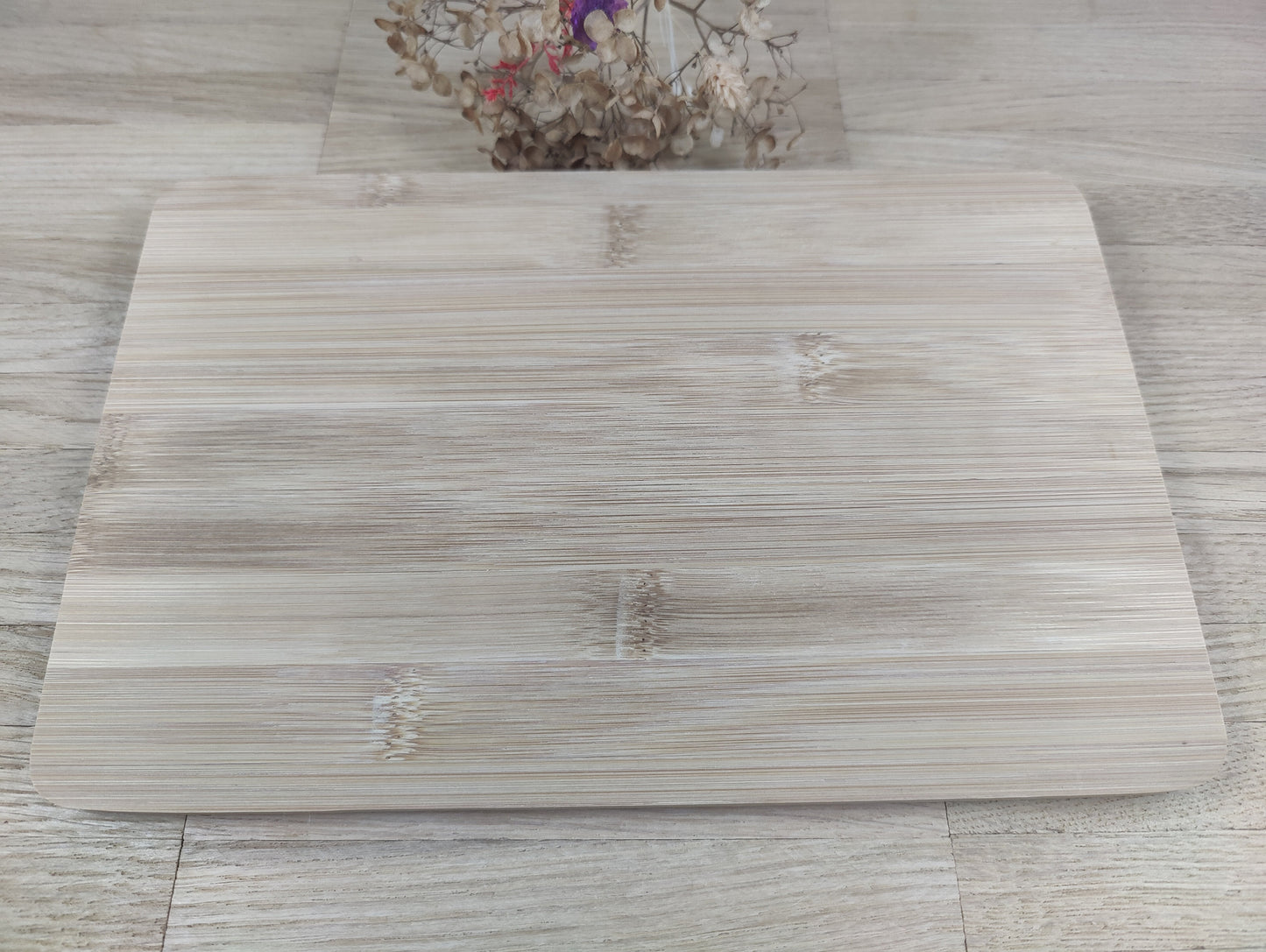 Schneidebrett personalisiert aus Bambus rechteckig 25 x 16 x 0,8 cm mit Wunschgravur Vesperbrett Schneidbrett Brotzeit Geschenk  Geschenk