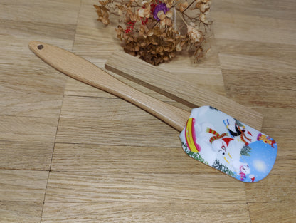 Silikonspatel personalisiert Weihnachten Teigschaber backen, kochen ca. 25 cm lang mit Wunschgravur Geschenk